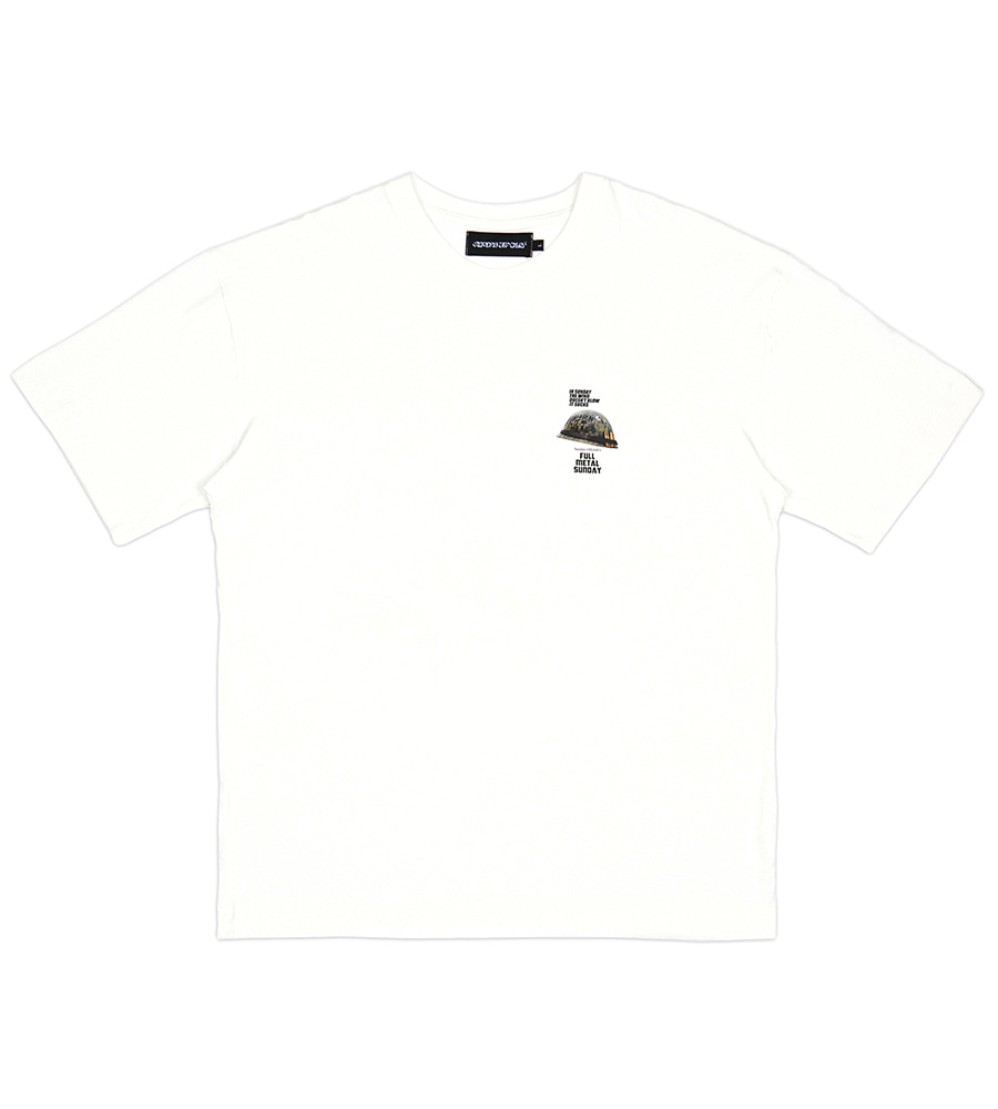 Full Metal Sunday Short Sleeve T-Shirt - Off White