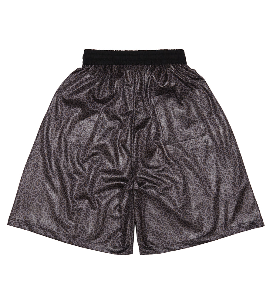 Glossy Leopard Bermuda Shorts - Violet